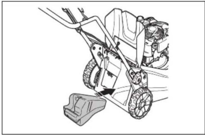 HUSQVARNA LC 551iV - Pour assembler l'obturateur du broyeur (accessoire LC 551iV) - 1