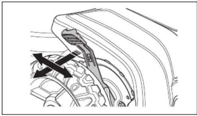 HUSQVARNA LC 551iV - Plaušanas augstuma regulēšana (LB 548i, LC 551iV) - 1
