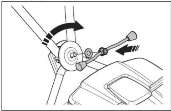 HUSQVARNA LC 551iV - Montaggio dell'impugnatura (LB 548i, LB 553iV) - 2