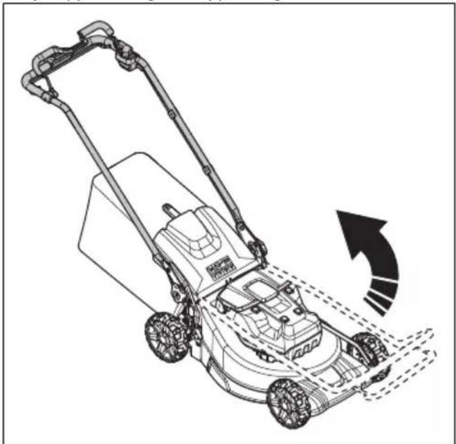 HUSQVARNA LC 551iV - Ställa produkten i arbetsläget ((LC 551iV)) - 1
