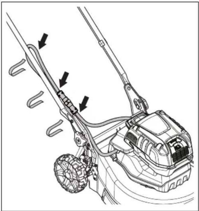 HUSQVARNA LC 551iV - De multi-accu (accessoire) monteren en verwijderen - 8