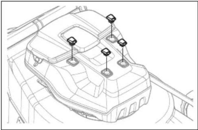 HUSQVARNA LC 551iV - To install and remove the multi battery (accessory) - 1