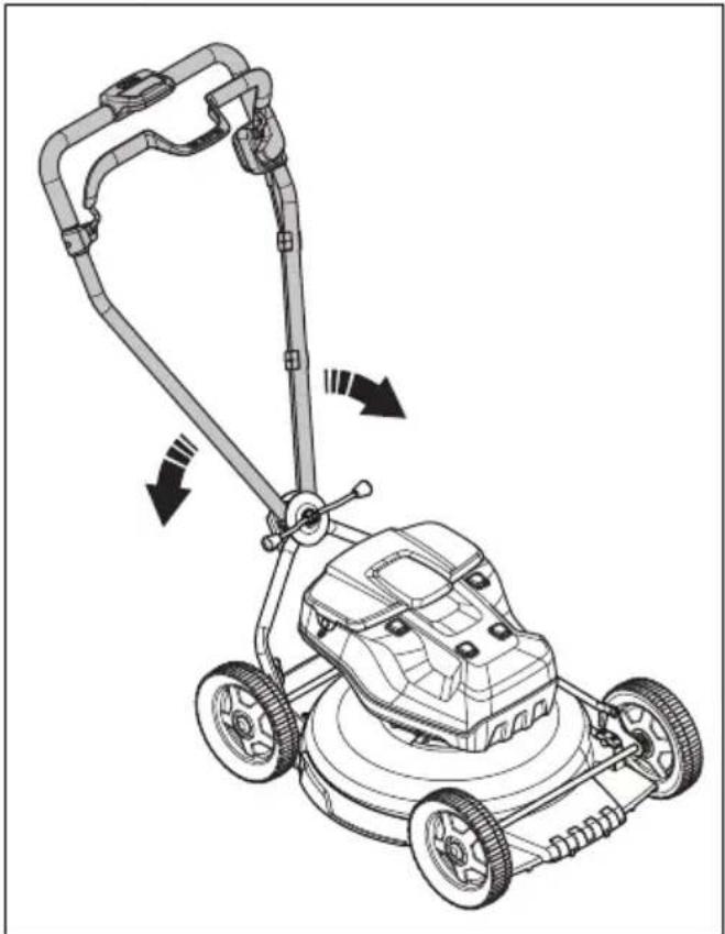 HUSQVARNA LC 551iV - A fogantyú összeszerelése (LB 548i, LB 553iV) - 3