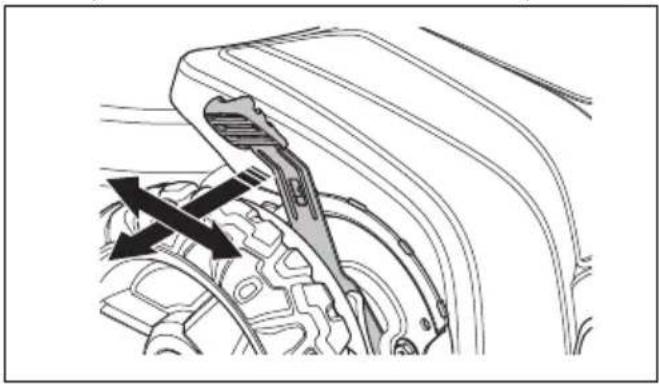 HUSQVARNA LC 551iV - За да зададете височината на косене (LB 548i, LC 551iV) - 1