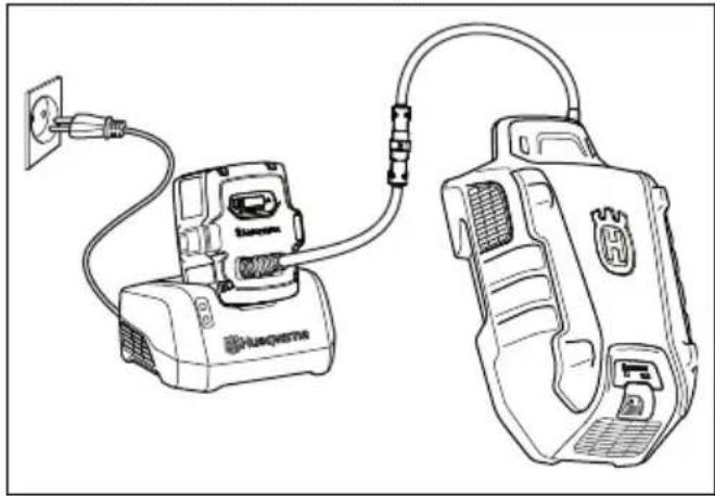 HUSQVARNA LC 551iV - Pour recharger la batterie multiple - 1