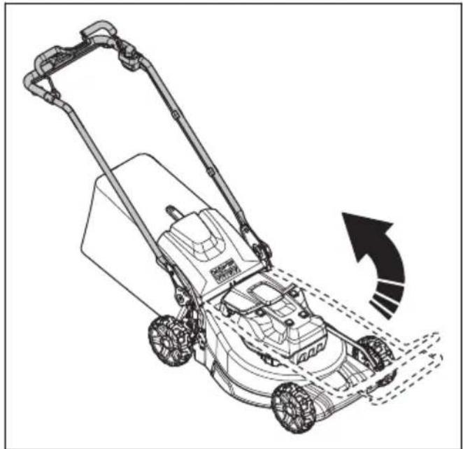 HUSQVARNA LC 551iV - Ajuste del producto en la posición de trabajo (LC 551iV) - 1