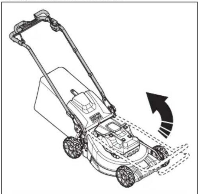 HUSQVARNA LC 551iV - So bringen Sie das Gerät in die Betriebsposition (LC 551iV) - 1
