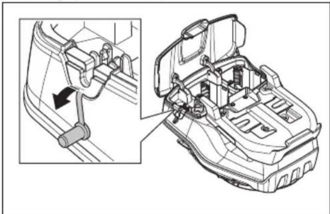 HUSQVARNA LC 551iV - Pentru a instala și demonta bateria multiplă (accesoriu) - 4