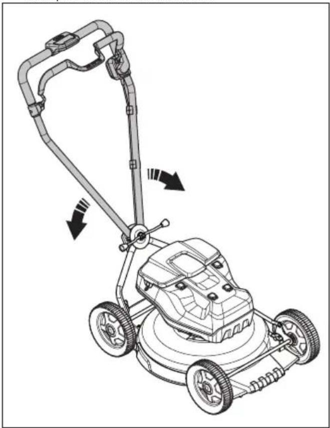 HUSQVARNA LC 551iV - Sklapanje ručke (LB 548i, LB 553iV) - 1