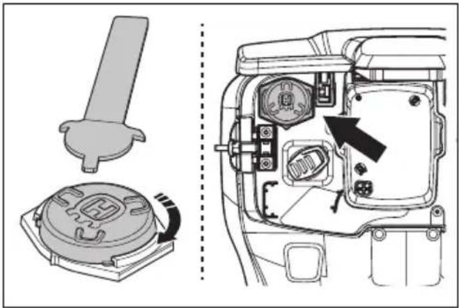 HUSQVARNA LC 551iV - Inštalácia snímača - 4