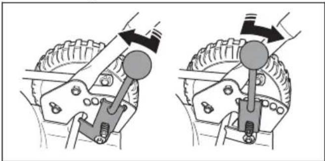 HUSQVARNA LC 551iV - Kesim yüksekliğini ayarlama (LB 553iV) - 1