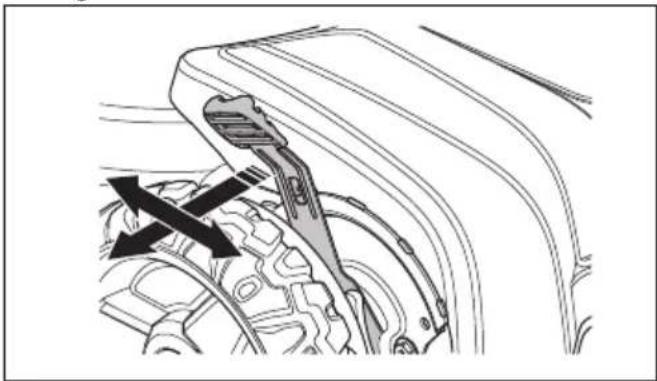 HUSQVARNA LC 551iV - Kesim yüksekliğini ayarlama (LB 548i, LC 551iV) - 1