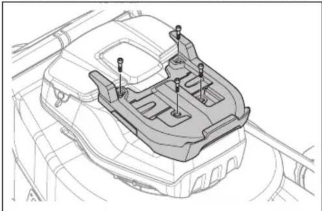 HUSQVARNA LC 551iV - Multi akumulatora (piederums) uzstādīšana un noņemšana - 2