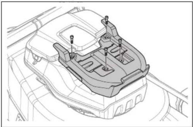 HUSQVARNA LC 551iV - Pour installer et retirer la batterie multiple (accessoire) - 2