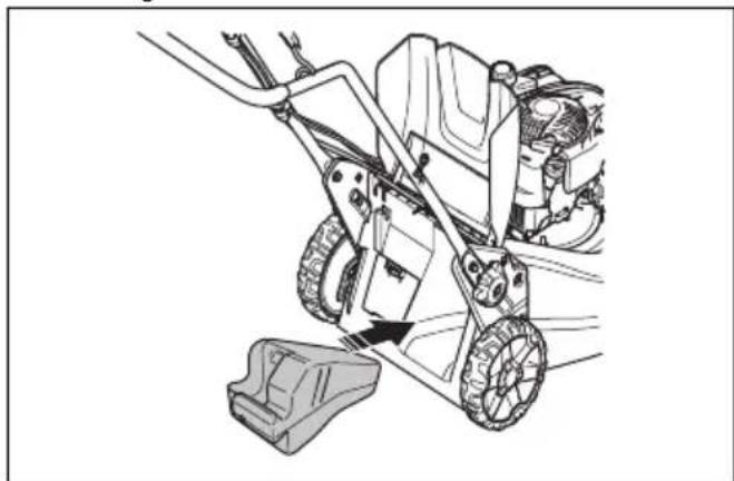 HUSQVARNA LC 551iV - Montaje del triturador (accesorio del modelo LC 551iV) - 1