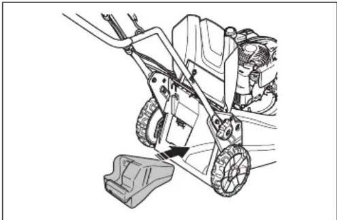 HUSQVARNA LC 551iV - Montar o tampão de trituração (acessório LC 551iV) - 1