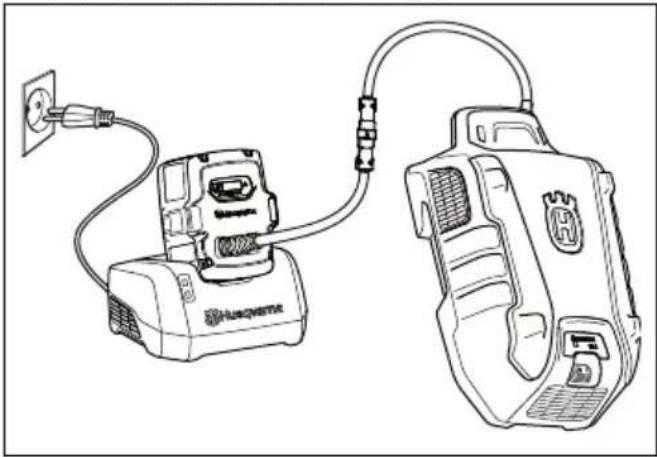 HUSQVARNA LC 551iV - Punjenje multi akumulatora - 1