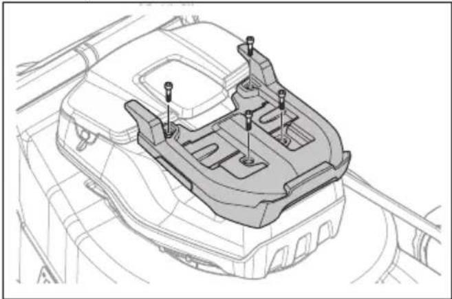 HUSQVARNA LC 551iV - Montera och ta bort batteripacket (tillbehör) - 2