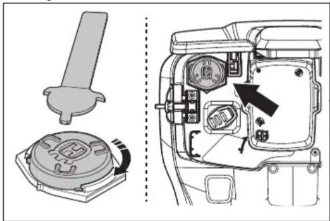 HUSQVARNA LC 551iV - Jutiklio diegimas - 6