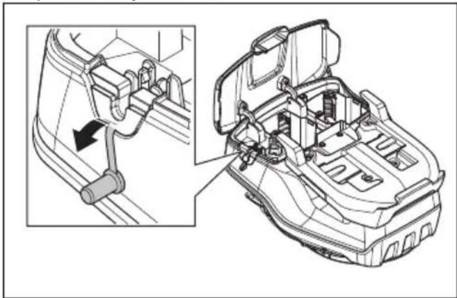 HUSQVARNA LC 551iV - За монтиране и премахване на мулти акумулатора (принадлежност) - 4