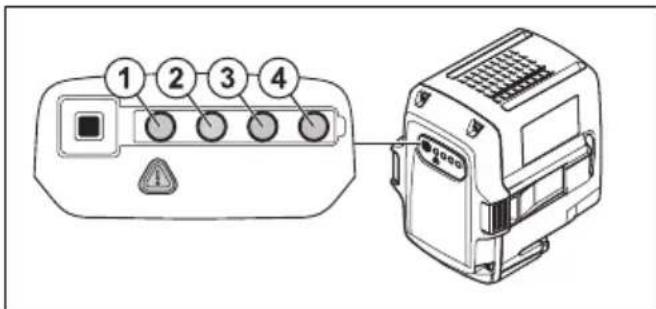 HUSQVARNA LC 551iV - Batteristatus - 1