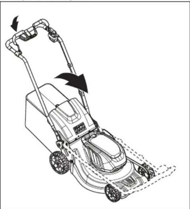 HUSQVARNA LC 551iV - Skopte držadlo dopredu. - 1