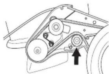 HUSQVARNA KLIPPO LB 553S e - Cambio y ajuste de la correa trapezoidal - 3