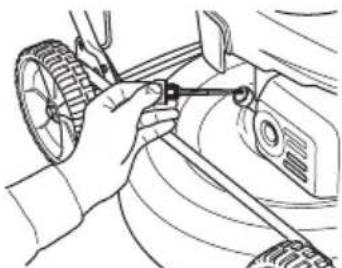 HUSQVARNA KLIPPO LB 553S e - Changing the oil - 2
