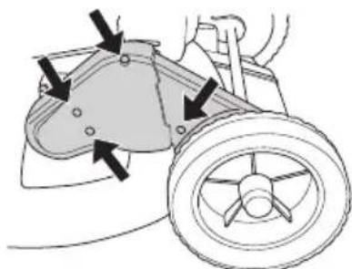HUSQVARNA KLIPPO LB 553S e - Replacing and adjusting the V-belt - 1