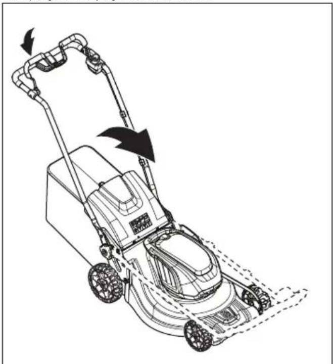 HUSQVARNA LC 353iVX - Disposizione del prodotto in posizione di trasporto - 2