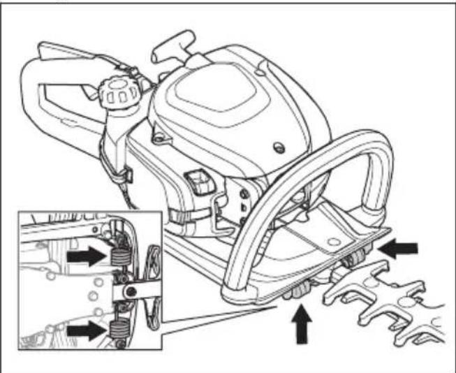 HUSQVARNA 522HDR60X - Slik kontrollerer du avvibreringssystemet - 1