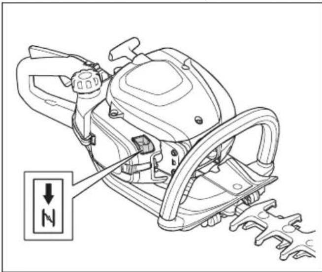 HUSQVARNA 522HDR60X - Démarrage du produit lorsque le moteur est froid - 1