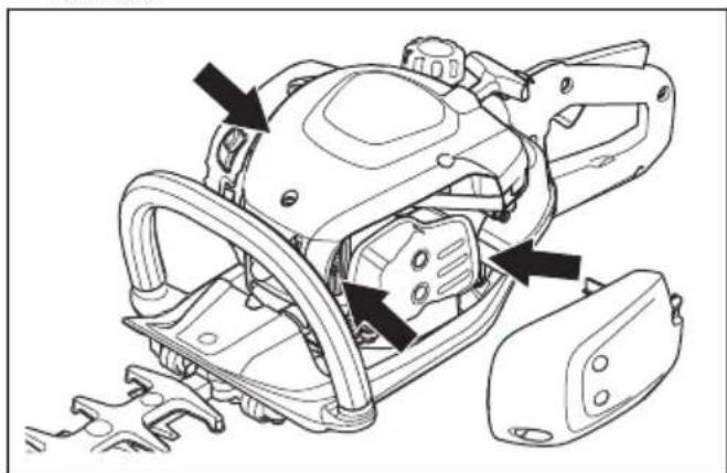 HUSQVARNA 522HDR60X - Jäähdytysjärkestelmän puhdistus - 2