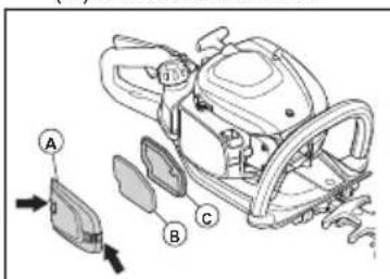 HUSQVARNA 522HDR60X - Pour nettoyer le filtre à air - 1