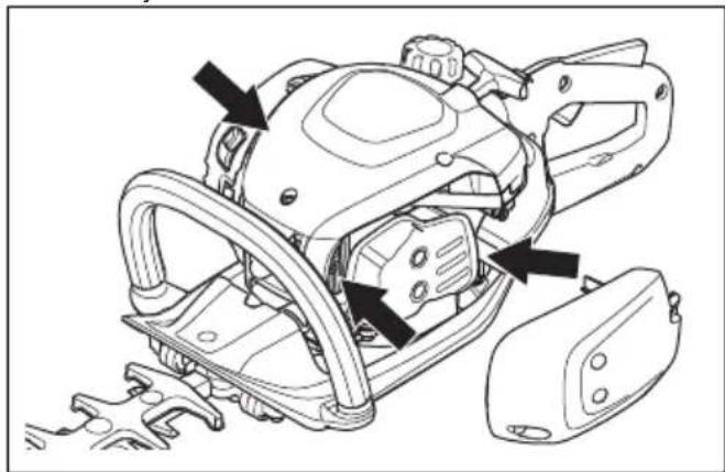 HUSQVARNA 522HDR60X - Limpar o sistema de arrefecimento - 2