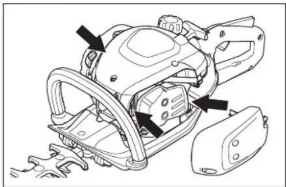 HUSQVARNA 522HDR60S - To clean the cooling system - 2
