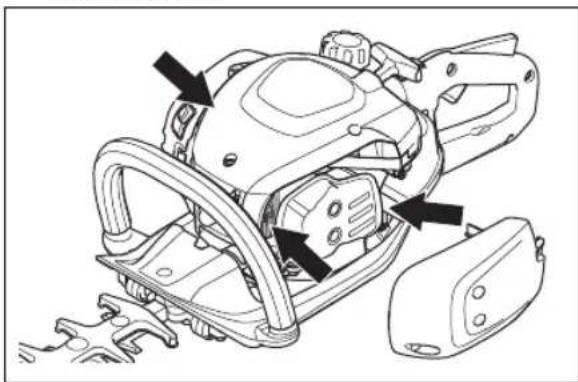 HUSQVARNA 522HDR60S - Para limpiar el sistema de refrigeración - 2