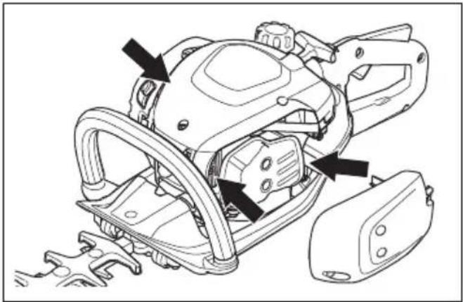 HUSQVARNA 522HD60X - Čiščenje hladilnega sistema - 2