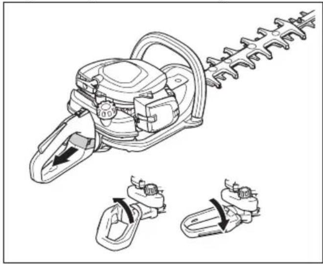 HUSQVARNA 522HD60X - Justera handtaget - 1