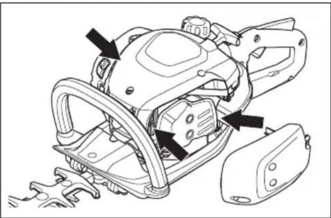 HUSQVARNA 522HD60X - Czyszczenie układu chłodzenia - 2