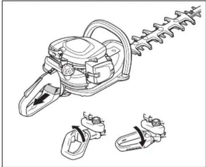 HUSQVARNA 522HD60X - Pentru a regla mânerul - 1