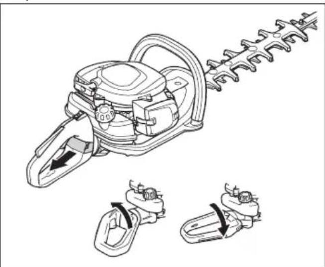 HUSQVARNA 522HD60X - Per regolare l'impugnatura - 1