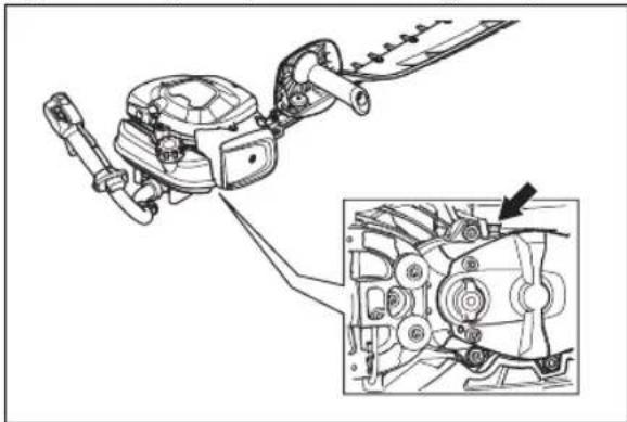 HUSQVARNA 522HS75S - Pour lubrifier le carter d'engrenage - 1