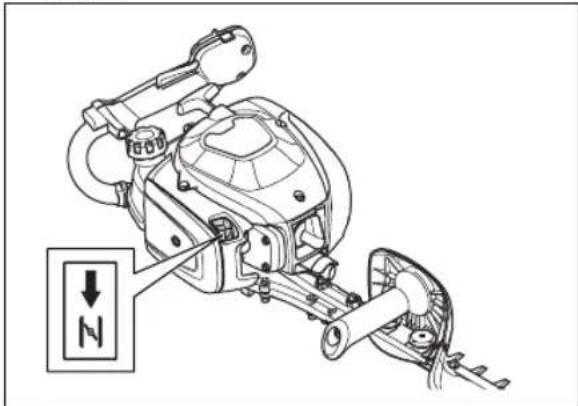 HUSQVARNA 522HS75S - Démarrage du produit quand le moteur est froid - 1