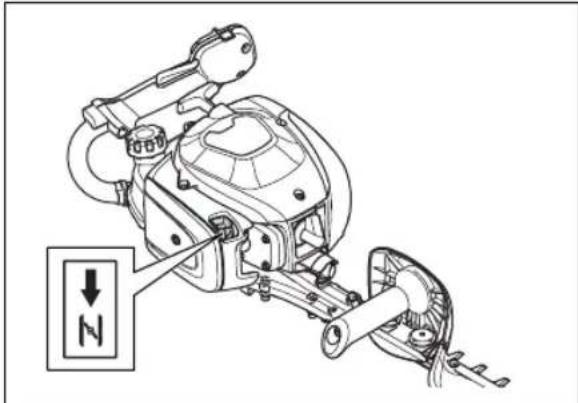 HUSQVARNA 522HS75S - Para dar a parte no produto com o motor frio - 1
