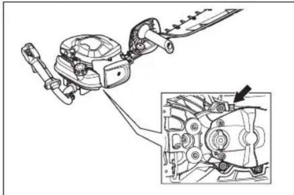 HUSQVARNA 522HS75S - To lubricate the gear housing - 1