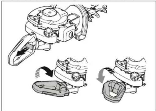 HUSQVARNA 322HD60 - EINSTELLEN DES HANDGRIFFS - 1