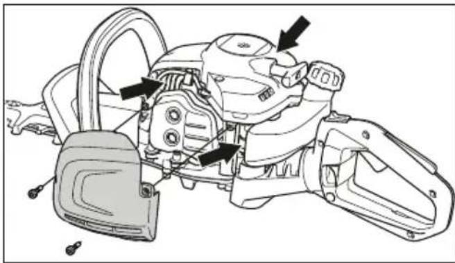 HUSQVARNA 322HD60 - To clean the cooling system - 1