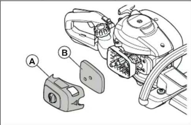 HUSQVARNA 322HD60 - Õhufiltri puhastamine - 1