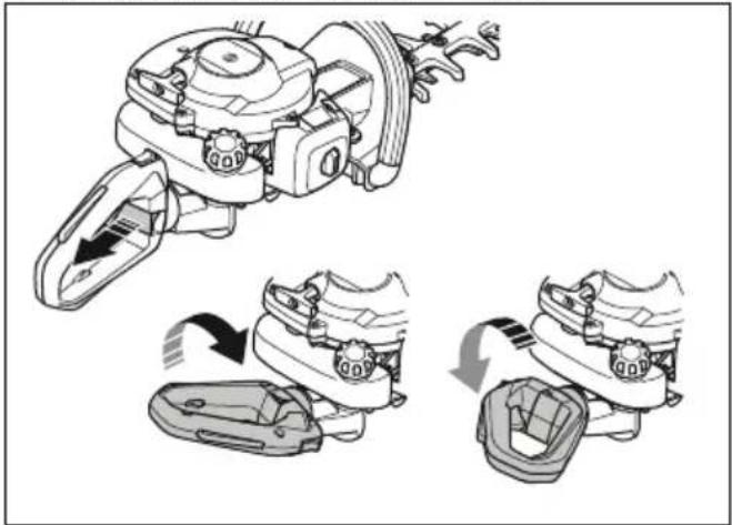 HUSQVARNA 322HD60 - Justera handtaget - 1